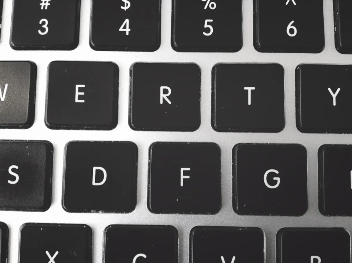 Close-up of a mechanical keyboard